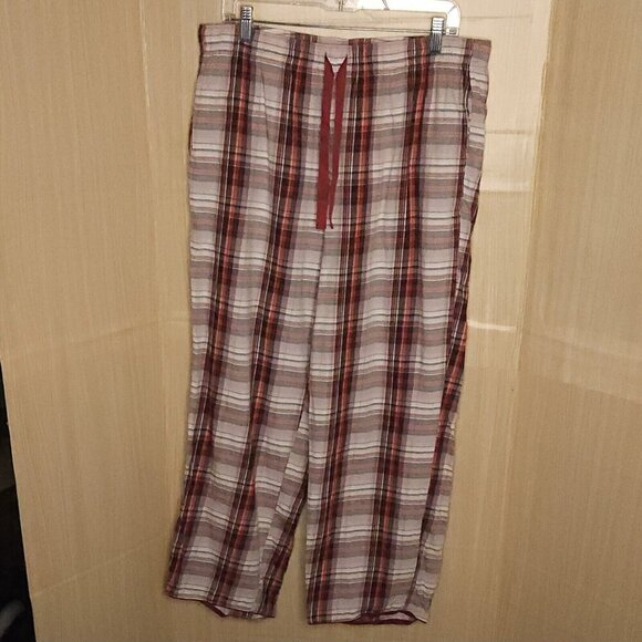 Victoria's Secret Red Plaid Lightweight Pajama Pants Large - Picture 3 of 7